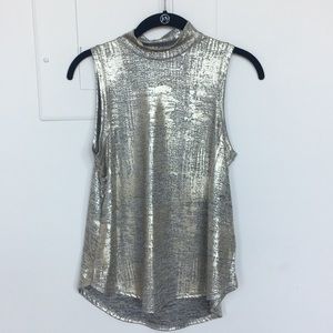 Anthropologie metallic tank